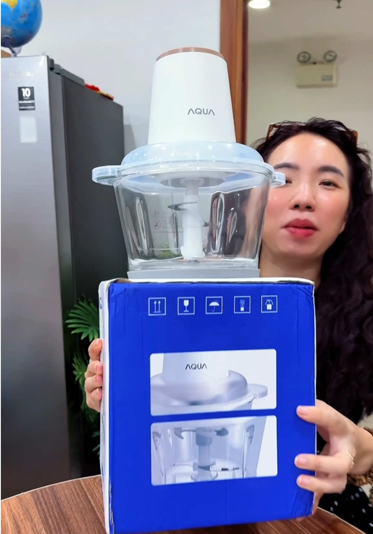 Máy xay thịt Aqua cối thuỷ tinh 1.8 L #xuhuong #mayxaythit #aqua #huyenhomhinh365 