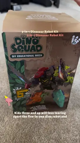 A Christmas present I got for my son that I wanted to share with yall!! Cannot wait to see what kid of dinosaur robots he comes up with. #kidsoftiktok #dinosaur #tiktokshopblackfriday #christmas 