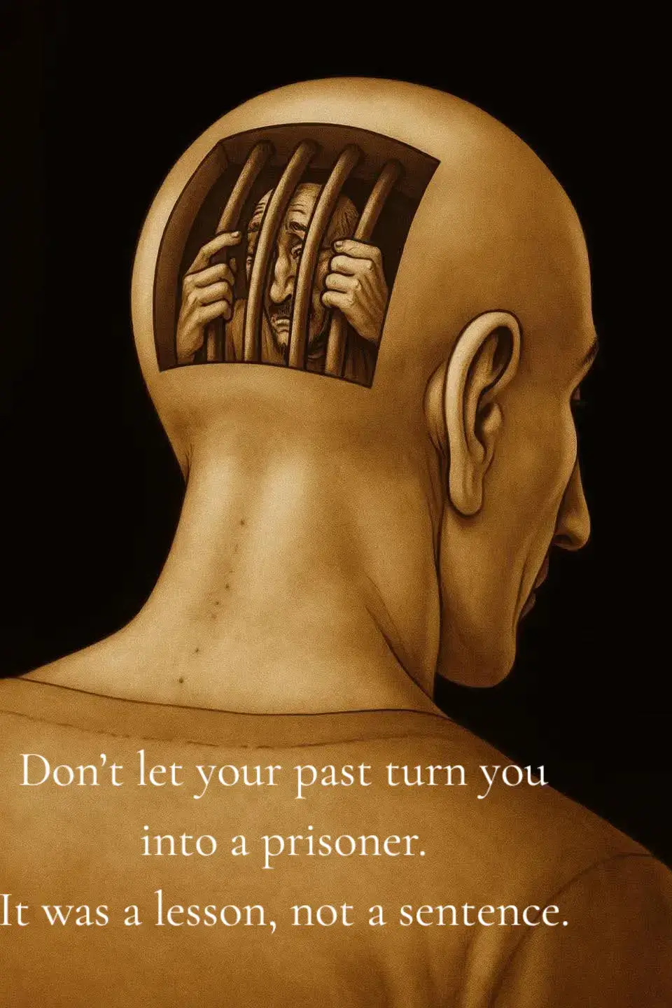 Don’t let your past turn you into a prisoner. It was a lesson, not a sentence!!!