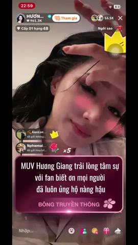 MUV Hương Giang trải lòng tâm sự  với fan biết ơn mọi người  đã luôn ủng hộ nàng hậu #huonggiang #bongtruyenthong #missuniverse 