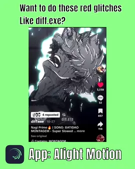 Red Glitch Effect like @diff.exe Tutorial! | #fyp #tutorial #alightmotion #alightmotiontutorial #fylpシviralシ 