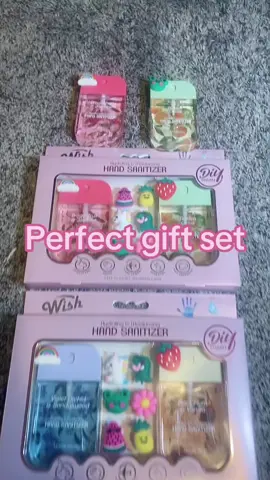 Travel ready, helps hydrate and moisturize your skin perfect gift for every season. For kids, teens and adults. #giftset #christmasgiftset #teengiftset #handsanitizer #travelsize  