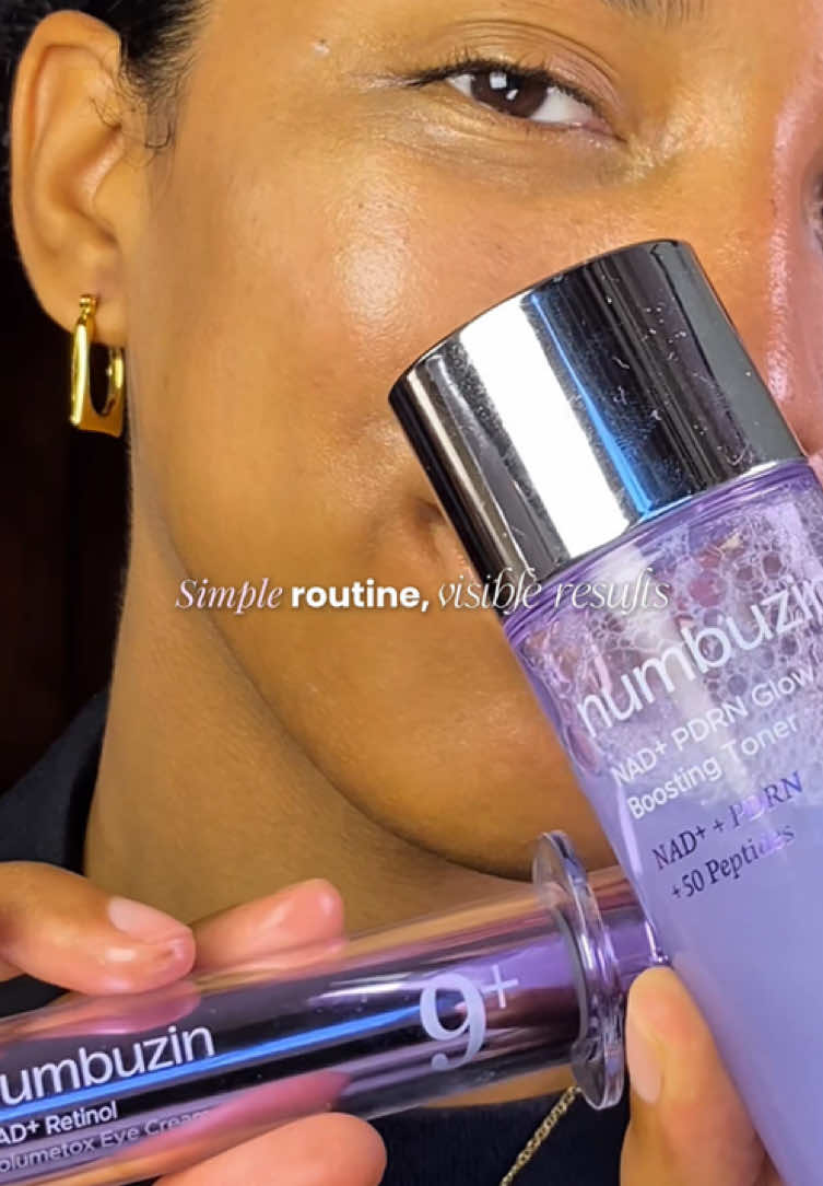 You just need the right TWO💜 @numbuzin_global_MKT #skinconcern #retinoleyecream #nadtoner #nadskincare #numbuzin 