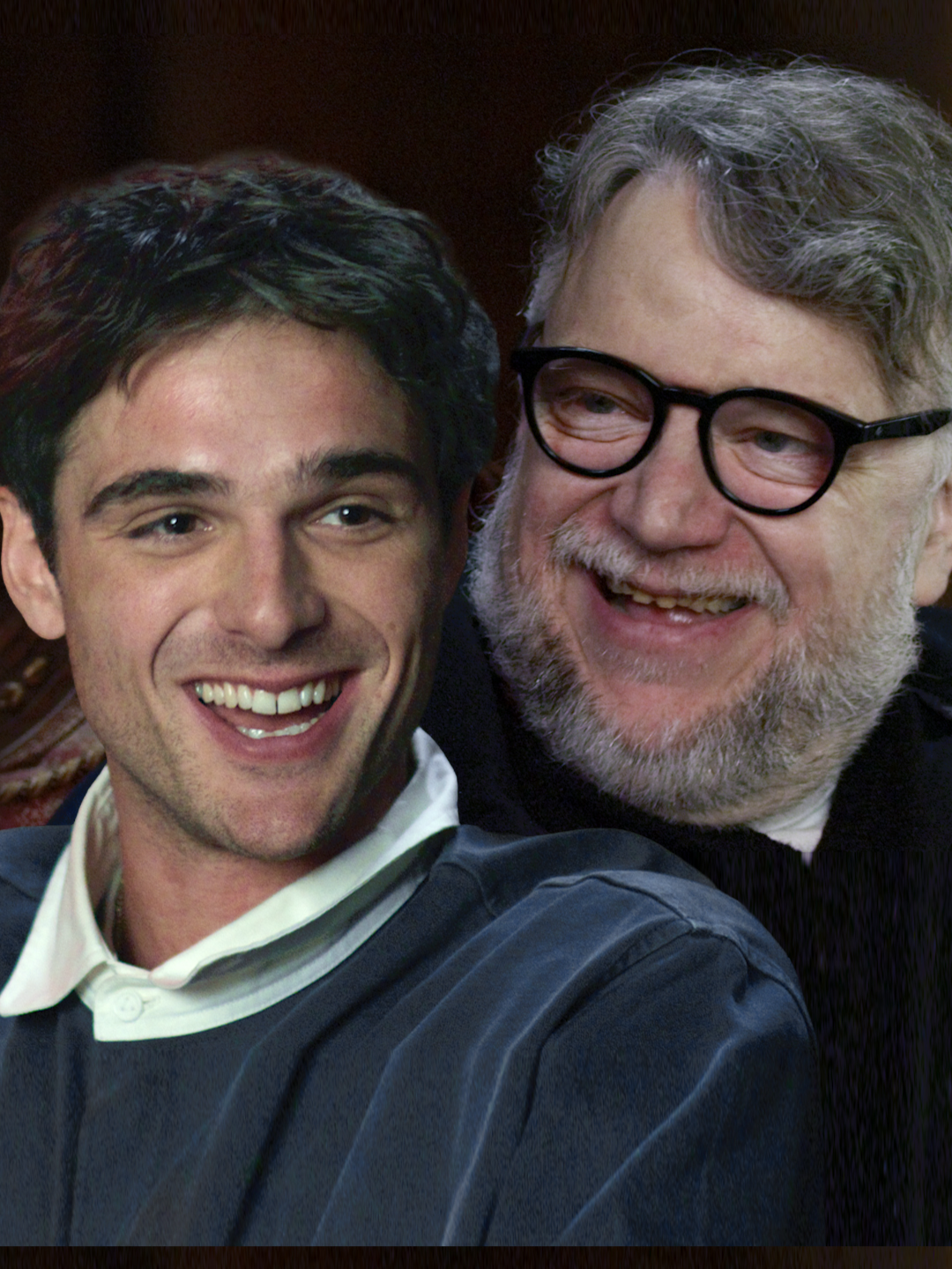 AMAMOS esta amistad tan hermosa 🫶 #Frankenstein #GuillermoDelToro #JacobElordi #Amigos #Entrevista #PeliculasNetflix #fyp