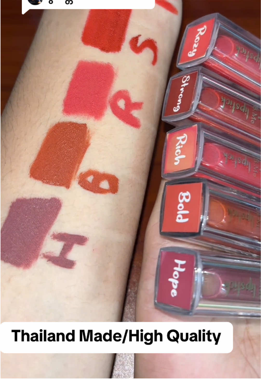 Replying to @Decemberအိမ်ရောက်ငွေချေပို့ပေးပါတယ်#bmelipstick #ဘာစားစားမပျက်တဲ့နှုတ်ခမ်းနီလေးပါ #အရောင်ထွက်မှန်တဲ့lipလေး💄💄 #ပြည်တွင်းပြည်ပနေရာစုံပို့ပေးပါတယ် #အိမ်ရောက်ငွေချေနဲ့ပို့ပေးပါတယ် 