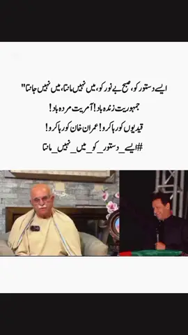 #ایسے دستور کو، صبح بے نور کو، میں نہیں مانتا، میں نہیں جانتا