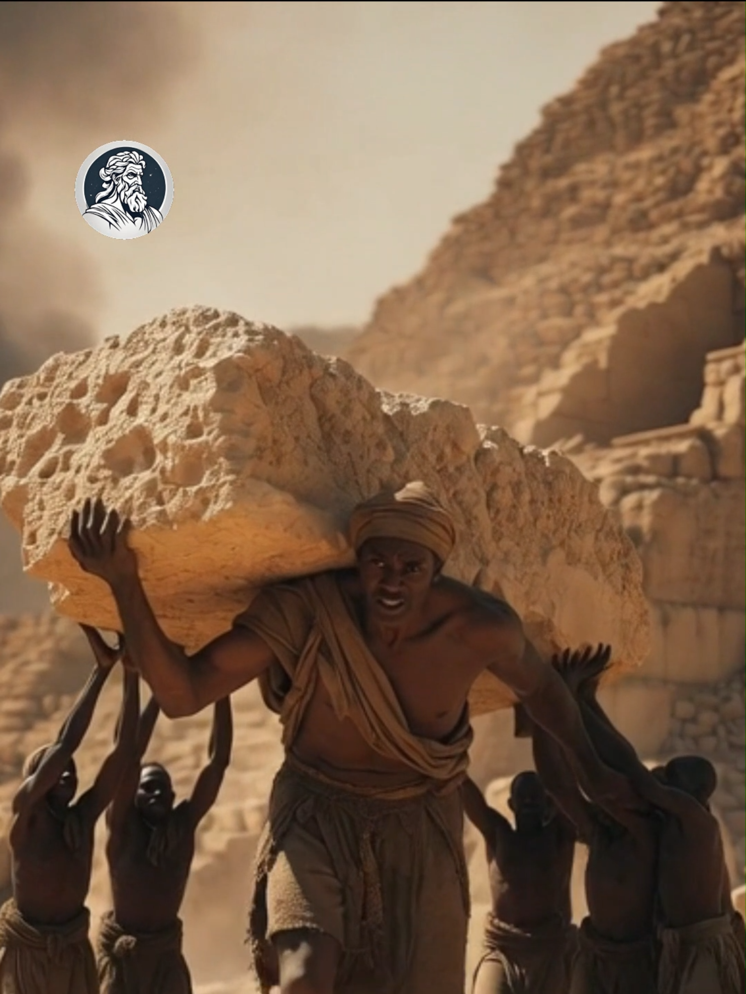 HOW THE PYRAMIDS WERE MADE #cadamitologia #fyp #ai #giants #egypt #desert #pyramids #alien