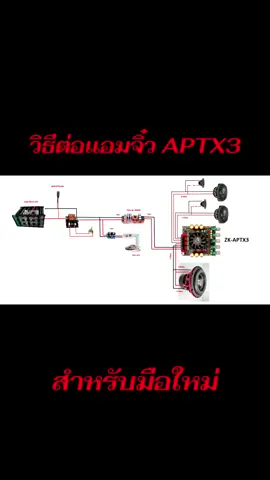 วิธีต่อแอมป์จิ๋ว ZK-APTX3 สำหรับมือใหม่ที่ยังไม่รู้ครับ #แอมป์จิ๋วบลูทูธ #มือใหม่diyลําโพงบลูทูธ #มือใหม่หัดทํา #aptx3 #แนะนําลําโพง 
