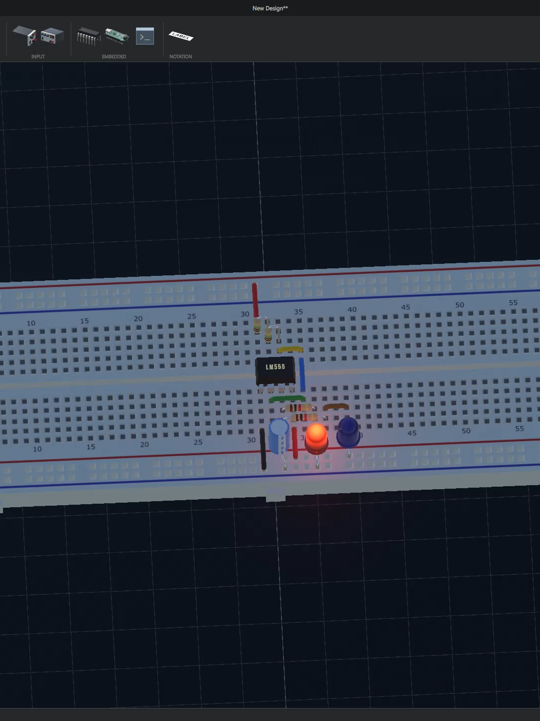 ¡El Clásico! El circuito LM555. ⏱️ Este pequeño chip es un temporizador y aquí está configurado como multivibrador astable. Esto significa que genera pulsos (señales que se prenden y apagan) de forma continua. ¡Así es como parpadean los LEDs! #LM555 #555Timer #ElectrónicaAnalógica #Circuitos #DIY #AprendeEnTikTok #Oscilador