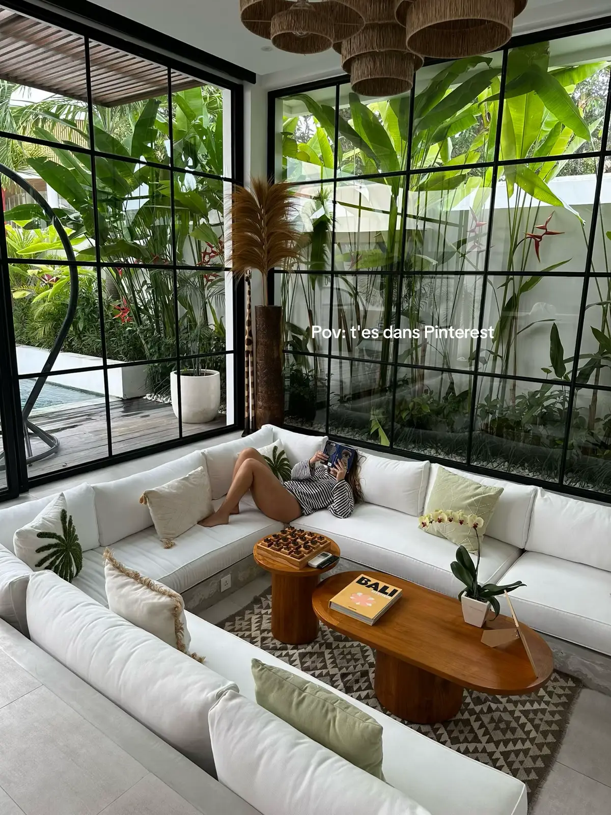 Une nuit dans Pinterest à Bali ça ressemble à ça 🐚🤍🌿  #bali #villa #fyp 