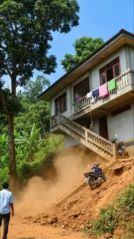 Massive Landslide Sends Hilltop Building Sliding Down the Slope
