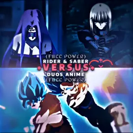 saber and rider vs anime duos#saber#rider#fate#fatestaynight#anime#foryou#fyp 