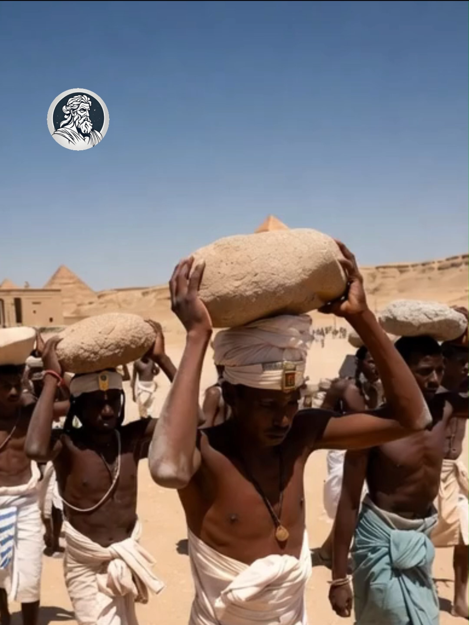 HOW THE PYRAMIDS WERE MADE #cadamitologia #fyp #ai #giants #egypt #desert #pyramids #alien