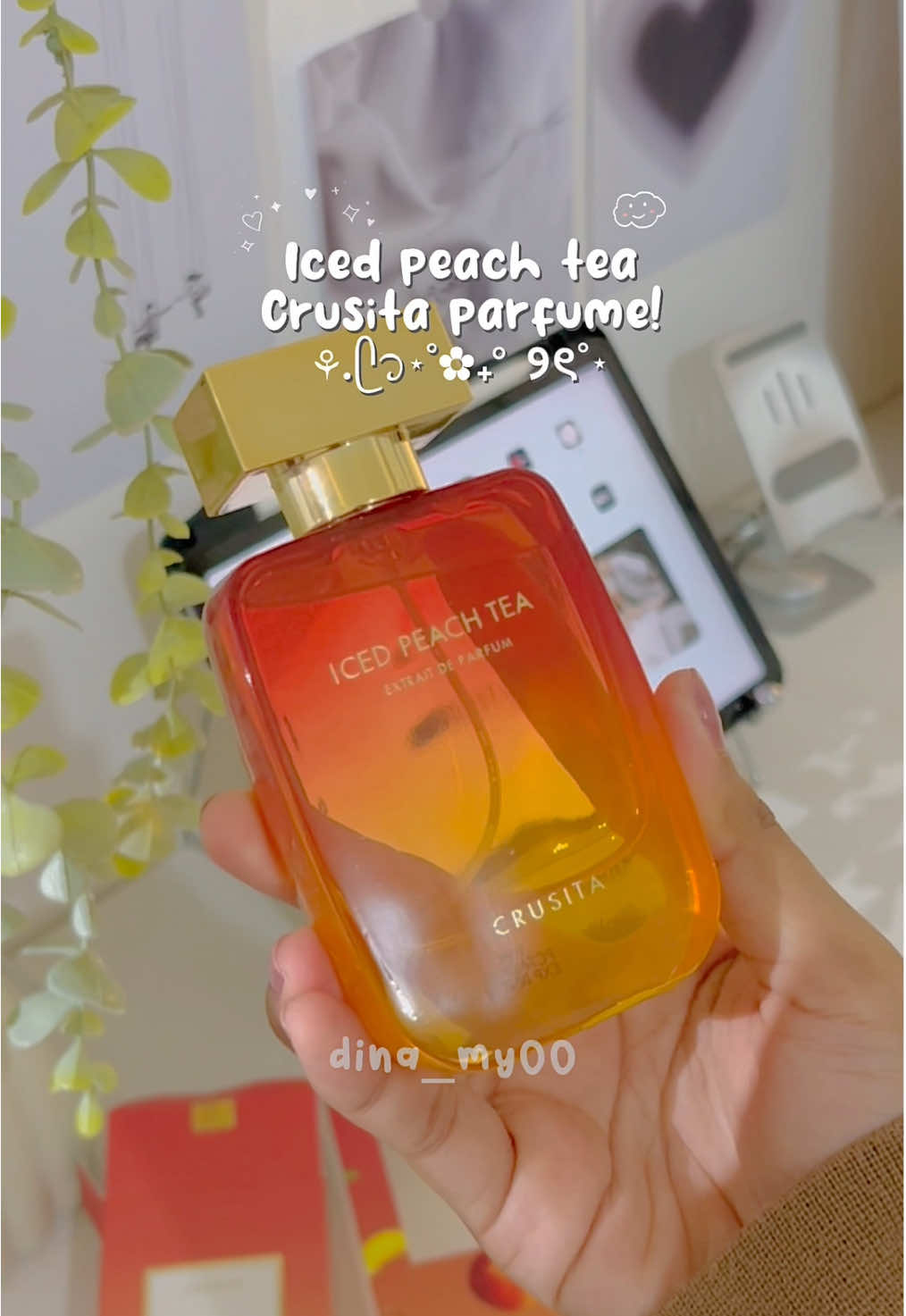 iced peach tea parfume, wanginya fresh bgtt! #parfumereccomended #crusitaparfum #parfumwangi #extraitdeparfum #dina_my00 