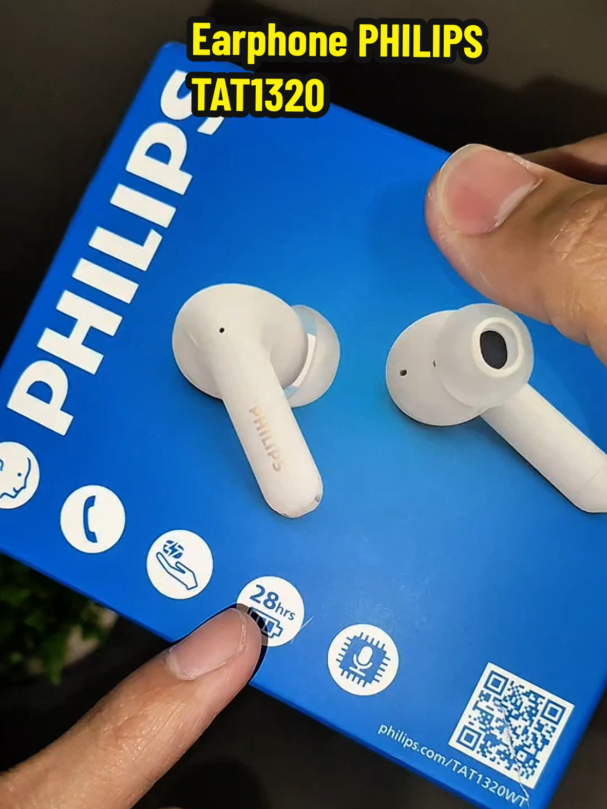 Earphone Bloetooth PHILIPS TAT1320 SUPER BASS #twsbluetooth #earphonebluetooth #twsphilips #earphonephilips #headsetphilips 