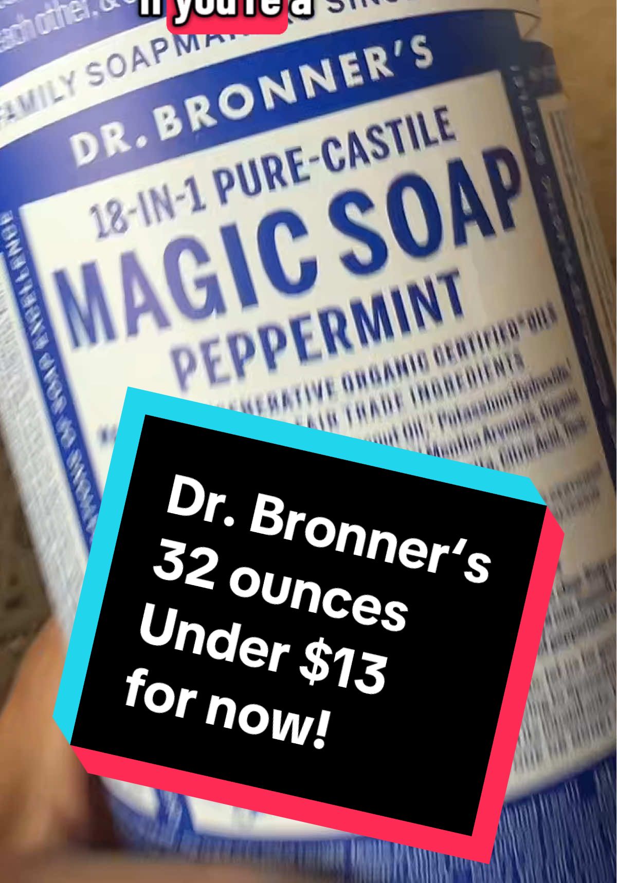 The sale ends in a couple of days! I haven’t seen a price is good on Dr. Bronner’s for a while so I’m going to point you in that direction if I see a good sale! #DrBronners #OnSaleNow #cleanliving #wholefoods #bodycare