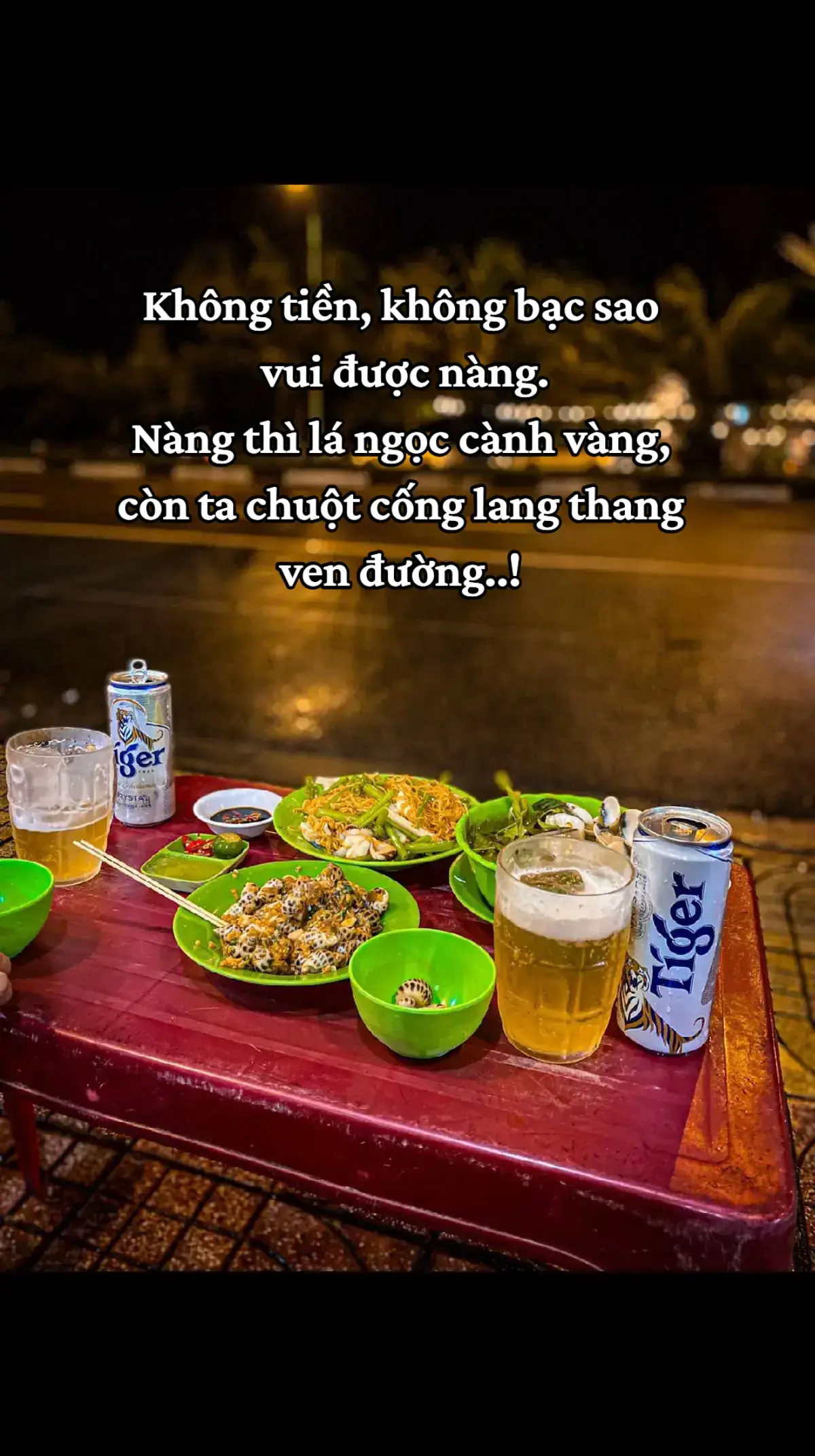 Không tiền, không bạc sao vui được nàng. Nàng thì lá ngọc cành vàng, còn ta chuột cống lang thang ven đường..! #tamtrang #xuhuong #viral #fyp 