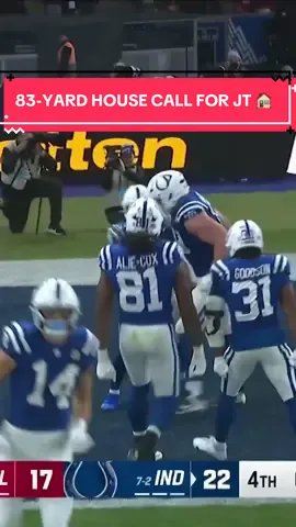 Jonathan Taylor has the longest run of his career with an 83-yard TD 🤯 (via: @NFL)