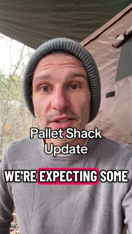 What’s the weather doing where you are? Are you expecting snow??? #homesteading #homesteadlife #palletshack #choppingwood #easttennessee