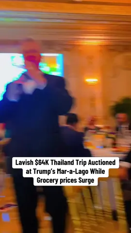 A $64K Thailand beach getaway is being auctioned off at Mar-a-Lago while Americans battle sky-high grocery prices 🏝️💸 #6ixstartv #maralago #thailandbeach #explorepage #fyp 