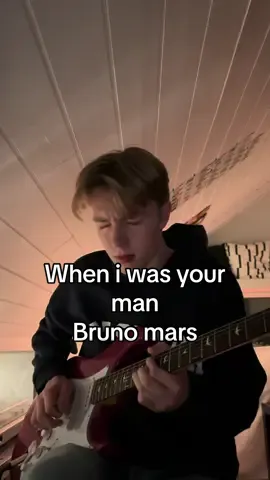 When i was your man - @Bruno Mars 🎸#guitartok #brunomars #guitarsolo 