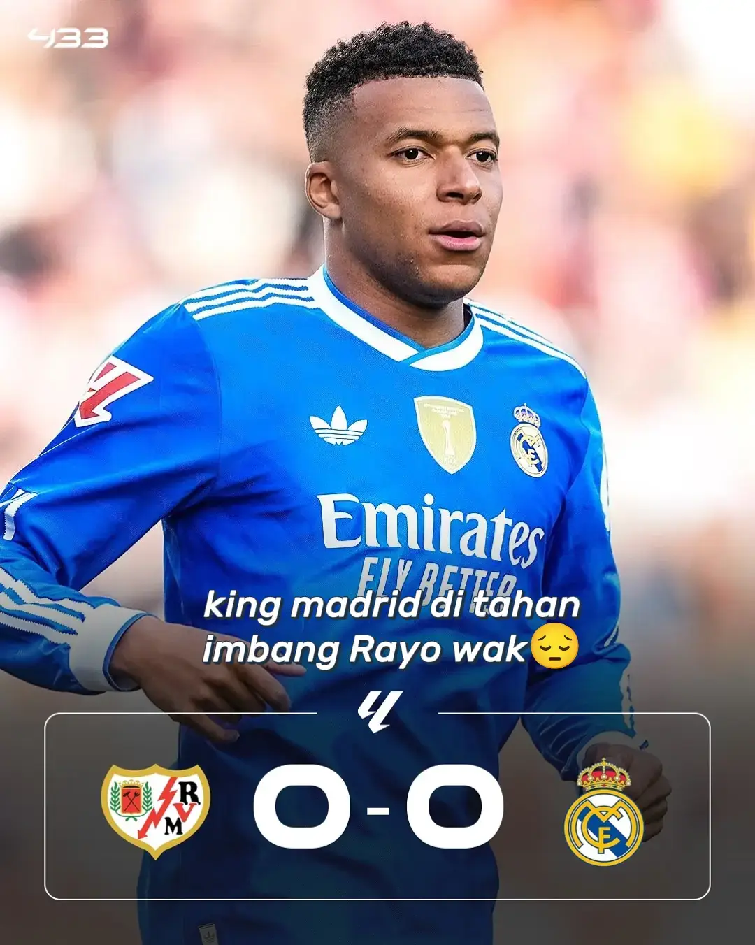 #fypシ #ditahan imbang Wak😔 #realmadridvsrayo #laliga  #masukbernda #realmadrid #halamadrid🤍👑 