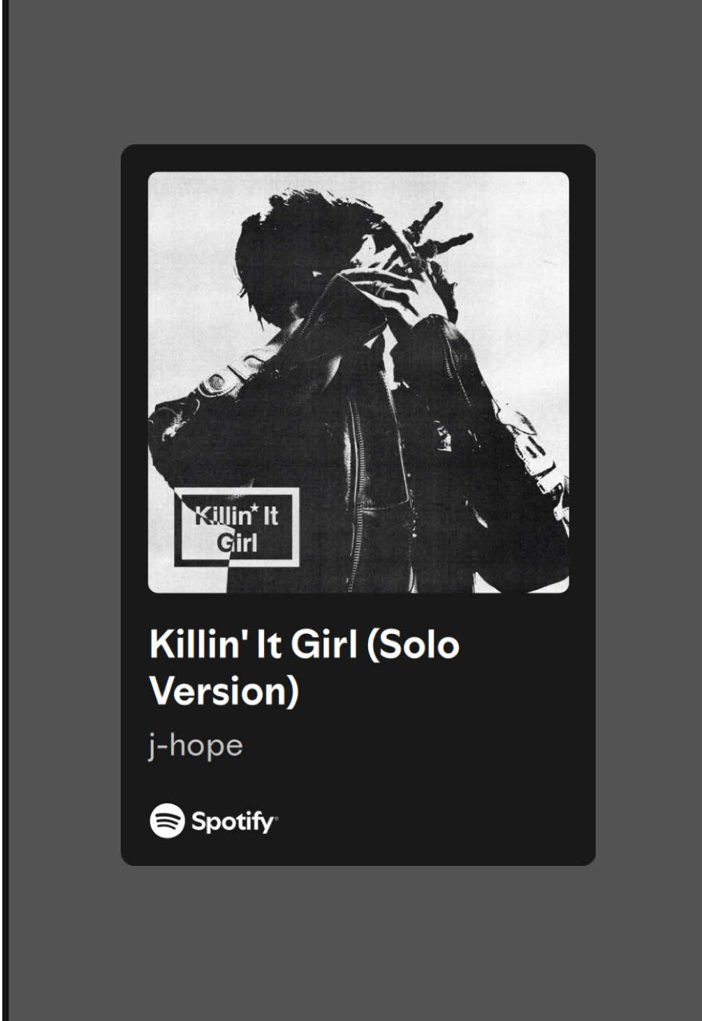 | killin it girl - jhope | #btssong #btsarmy #fyp #btsfyp #jhope 