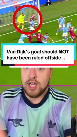 Van Dijk’s goal should NOT have been ruled offside… Van Dijk’s goal against Manchester City was ruled out by VAR as Robertson was deemed offside #liverpoolfc #lfc #ynwa #var #rorytalksfootball 