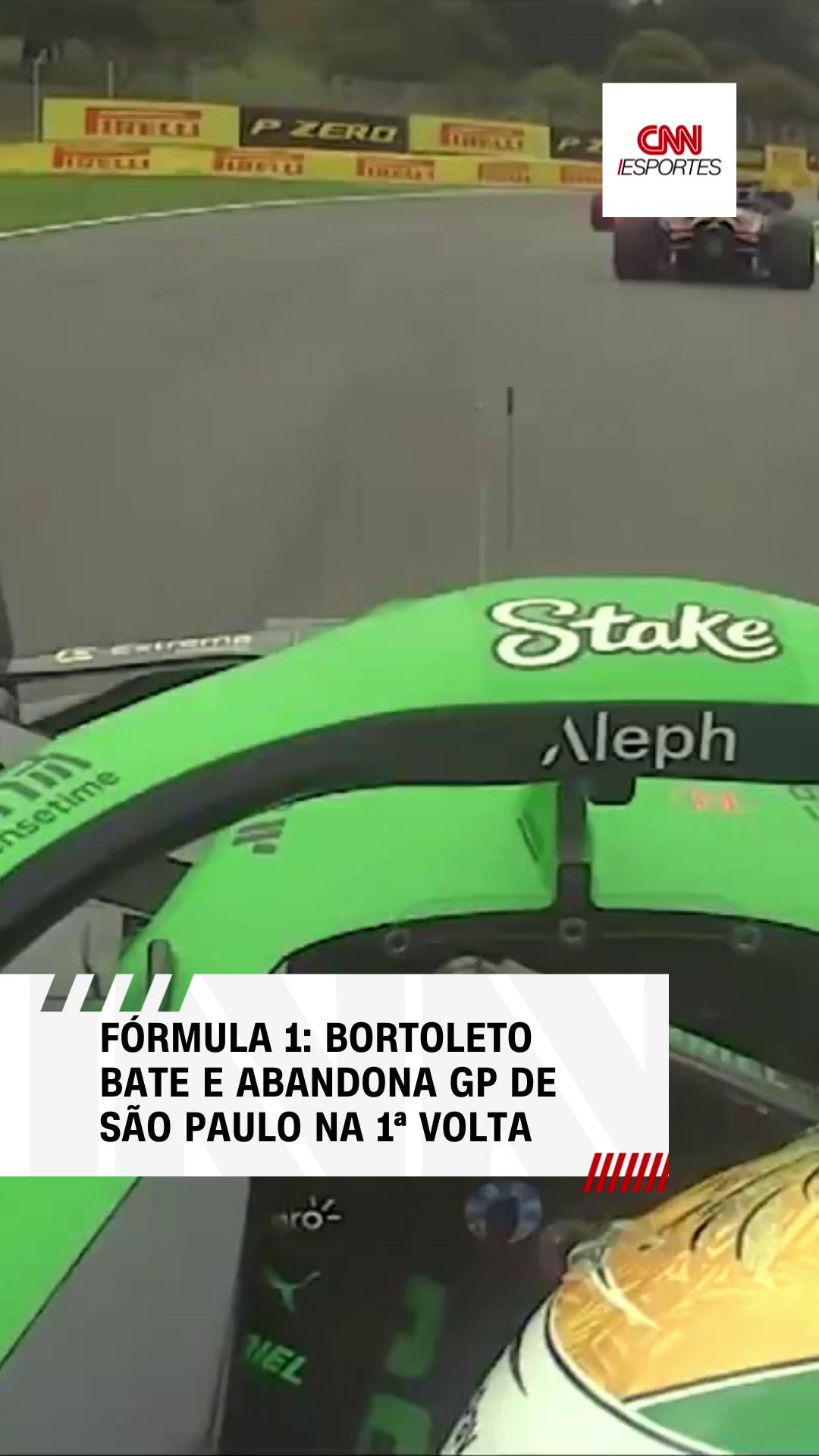FORA DO GP DE SÃO PAULO Durou poucos segundos a participação do brasileiro Gabriel Bortoleto no GP de São Paulo de Fórmula 1. Logo na primeira volta, na tarde deste domingo (9), o piloto da Sauber se chocou com Lance Stroll, canadense da Aston Martin, e acabou atingindo um muro de contenção. #CNNEsportes #Formula1 #F1 #GPdeSãoPaulo #Interlagos