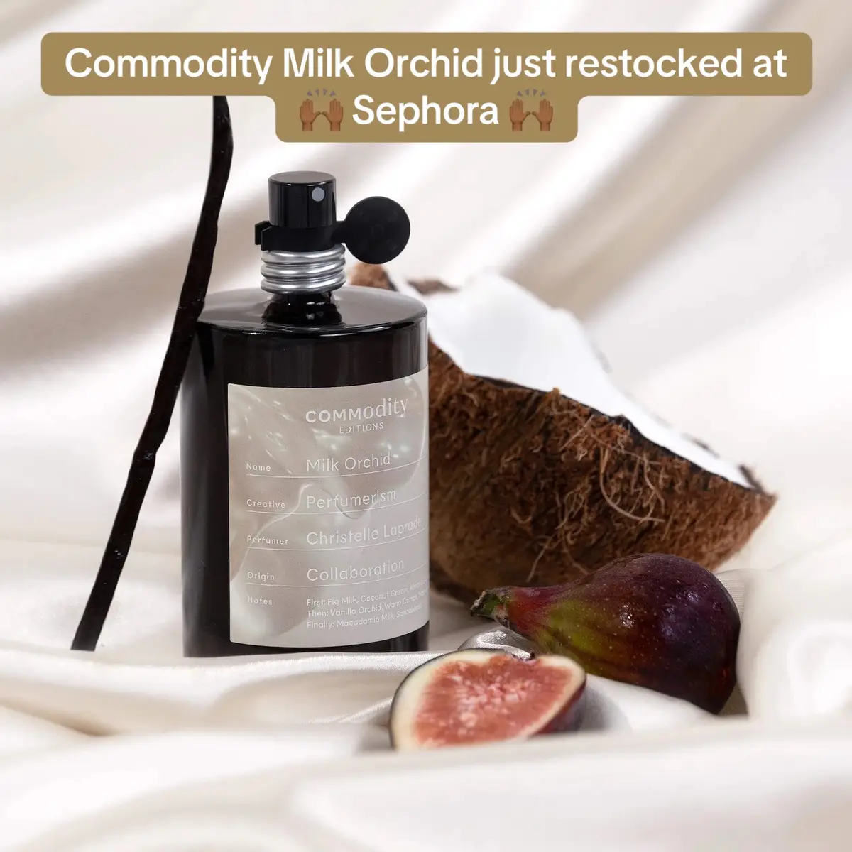 If yall have been waiting to get the Commodity - Milk Orchid Perfume, it just restocked at Sephora and you can get it with the Sephora sale…  @Commodity Fragrances  #milkperfume #commodityfragrance #perfume #sephoraperfume #sephorasale 