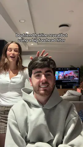 Sorry @Callum Ryan 😂😂😂😂 #prank #filter #boyfriend #hair #funny 