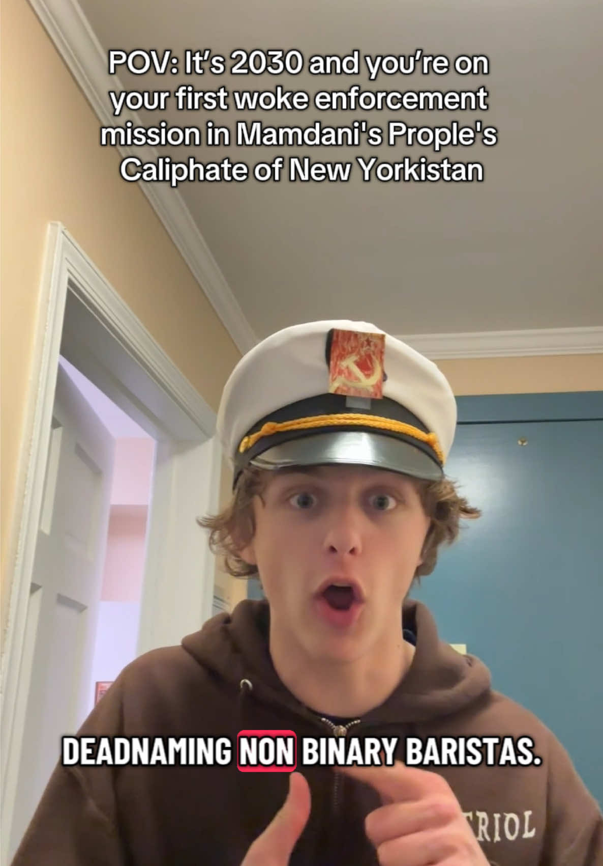 Someone left the hat in my car #mamdani #newyorkistan #politicalsatire #woke #newyork 