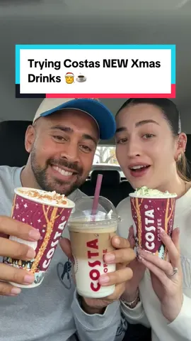 Trying Costas NEW Xmas Drinks 🎅☕️ @MaggieA @Costa Coffee  #xmasdrinks #costacoffee #costadrinks 