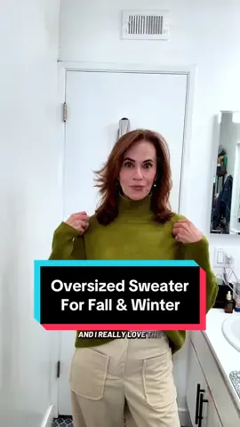The perfect oversized turtleneck sweater and corduroy pants for fall and winter outfits. #tiktokshopblackfriday #tiktokshopcybermonday #tastemakerslosangeles #ttssouthwest #creatorsearchinsights 