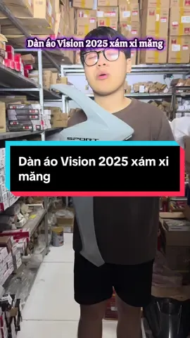 Dàn áo Vision 2025 xám xi măng chính hãng Honda #xemay #honda #vision110 #visiondokiengdep #visionxamximang 
