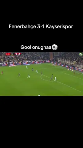 Kayserispor farkı 2 ye indirdi ⚽️#fenerbahçe #kayseri #gol #onugha #fyp 