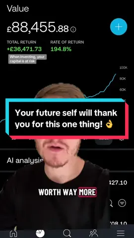 If only I knew this sooner! 🤯 A balance is still important IMO. Just know that you can spend AND invest your money, it doesn’t have to be one or the other! 🙅‍♂️ #investingforbeginners #PersonalFinance #moneymindset 