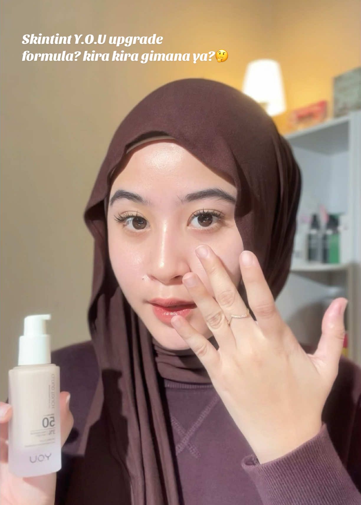 aku pakai shades N402 Shell Ivory🤩 #YOUSkintint #YOUSkintintUpgraded #YOUTintedSunscreen #YOUTintedSerum 
