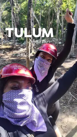 Why would we go to Tulum and not have a Jungle experience? @D🤍  @tulumsignature made that experience seamless and very exciting!  We had so much fun 💃🏻 #jungleexperience #tulum #tulummexico #zipline 