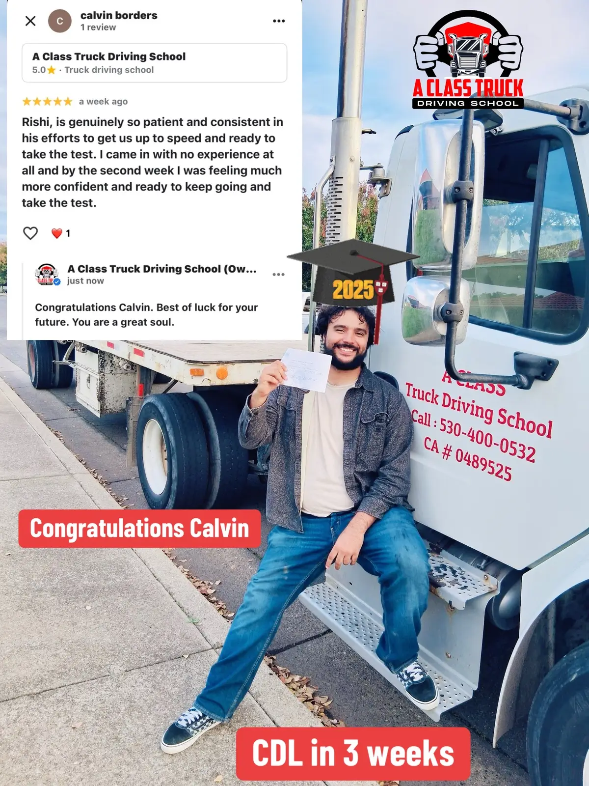 All students get personal attention from the owner of the truck school. Serving the community for last 8 years at same location.  #cdl #trucktraining #truckschool #americantrucker #trucking 