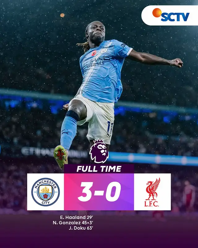 Mode bantai, City lumat habis 3-0 Liverpool🥶 #SCTVSports #PremierLeague #ManCity #Liverpool 
