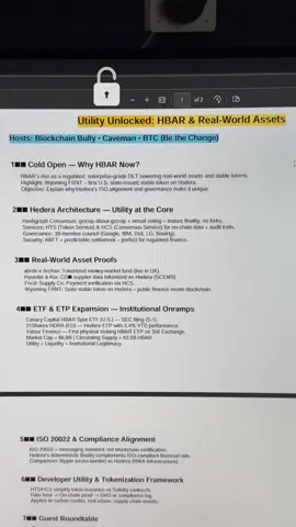 UTILITY UNLOCKED - HBAR TONIGHT @ 6:30PM EST @BE THE CHANGE @CaveManFantasy 