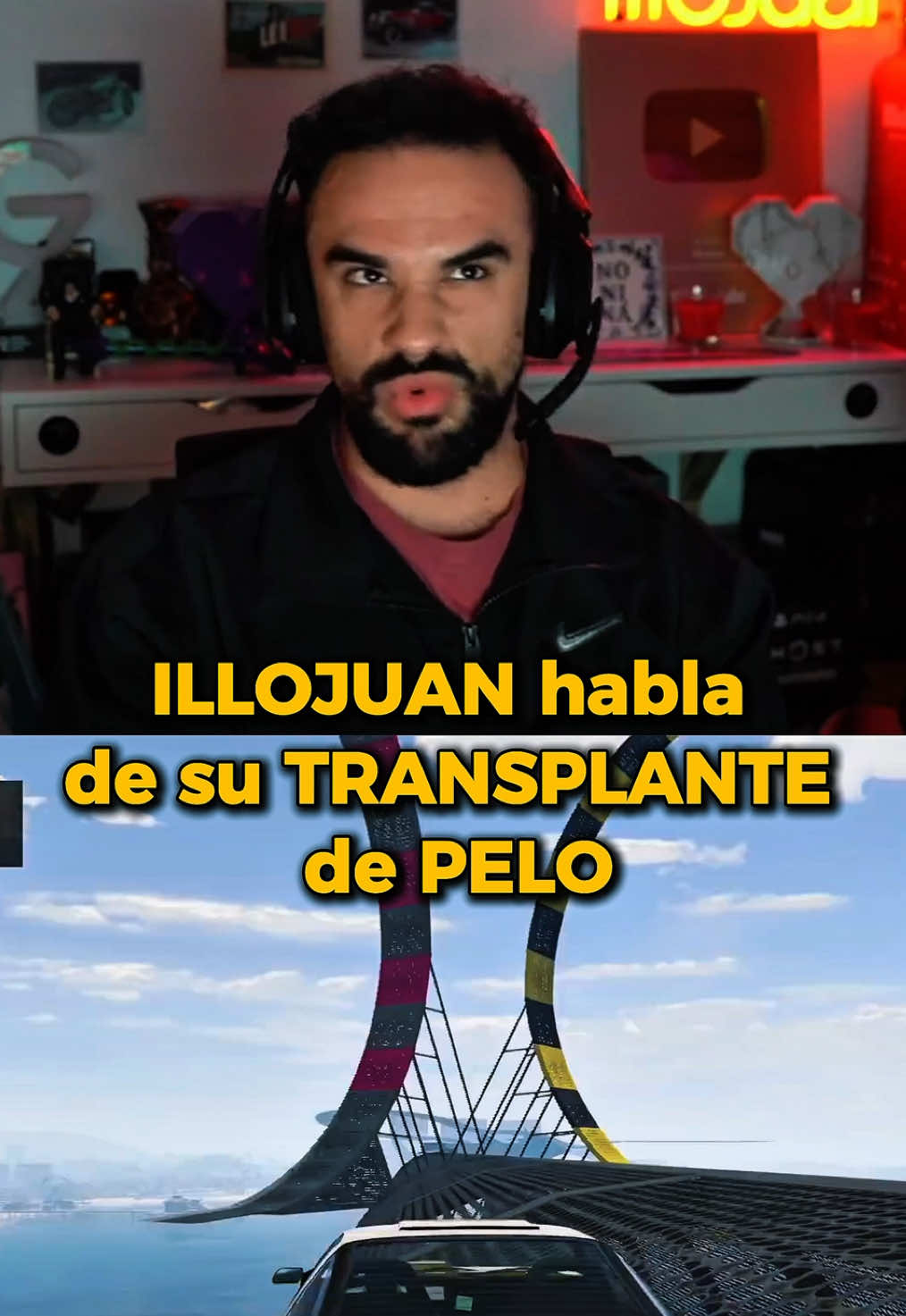 ILLOJUAN sobre su TRANSPLANTE de PELO 👨🏽‍🦳🧐 #illojuan #illojuanclips #xokaspov #twitch #fyp 