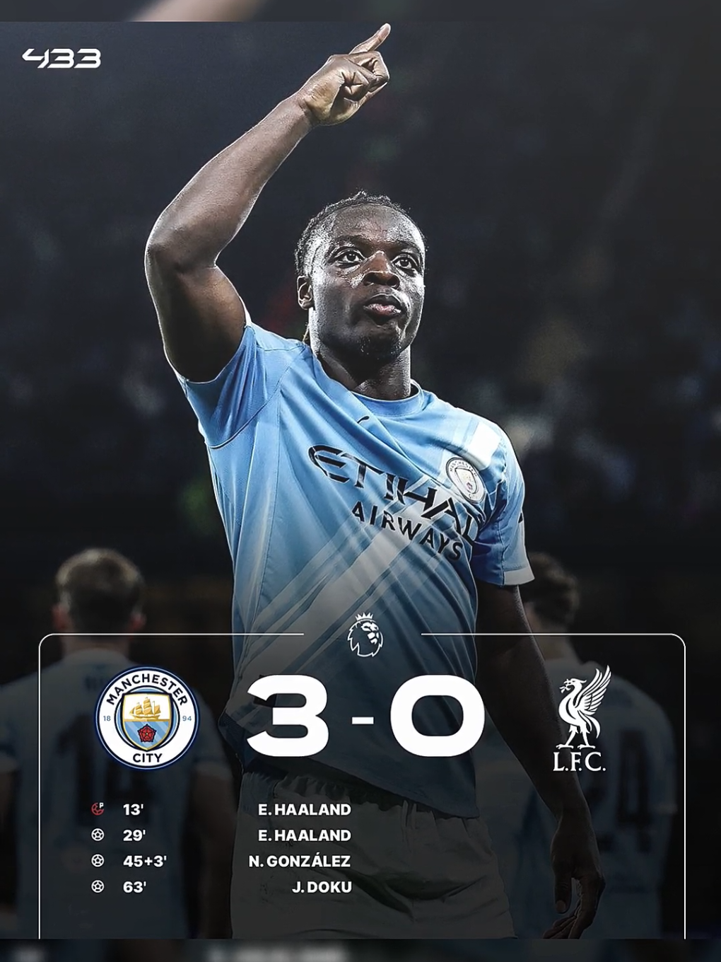 FT, Manchester City vs Liverpool (3-0), ipul ngebadut wok 🤡😭 #manchestercity #liverpool #football #fyp #viral 