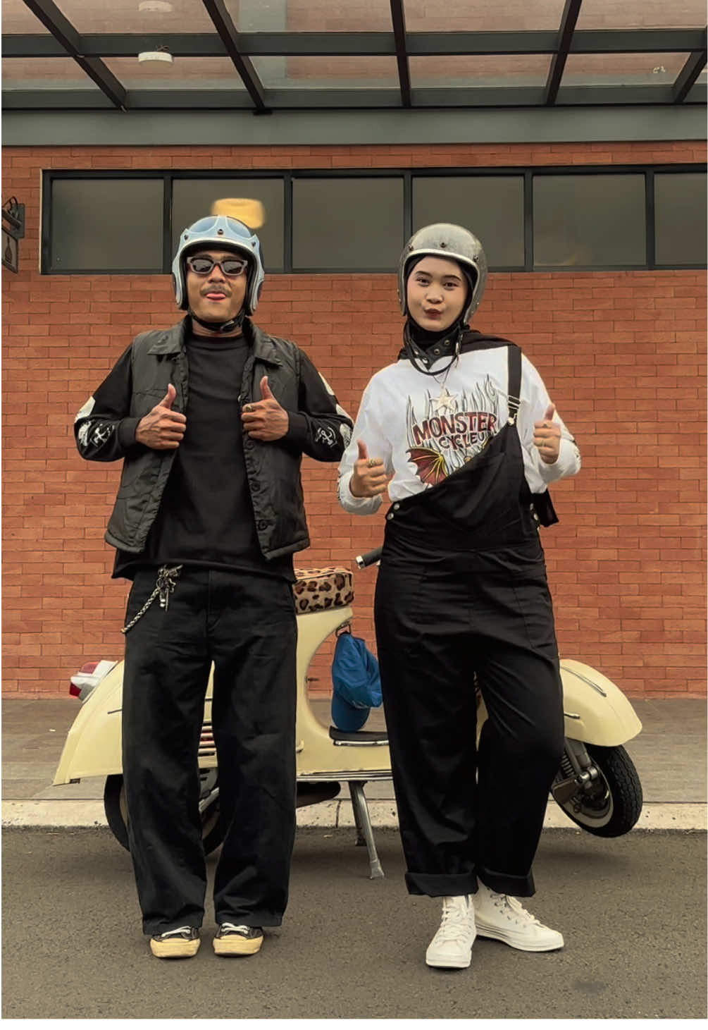 fitchek again🖤 #vespa #vespaclassic #vespaindonesia 