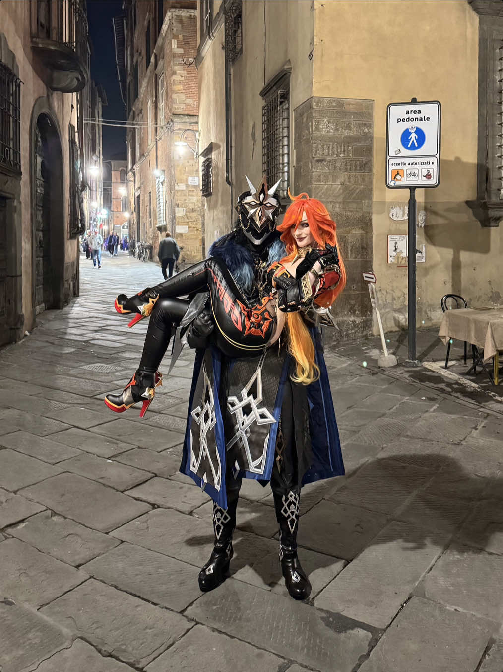 Nvm the Gnosis I guess… @k3yshikun  @LuccaComics&Games  #GenshinImpact #mavuika #capitano #mavuitano #cosplay 