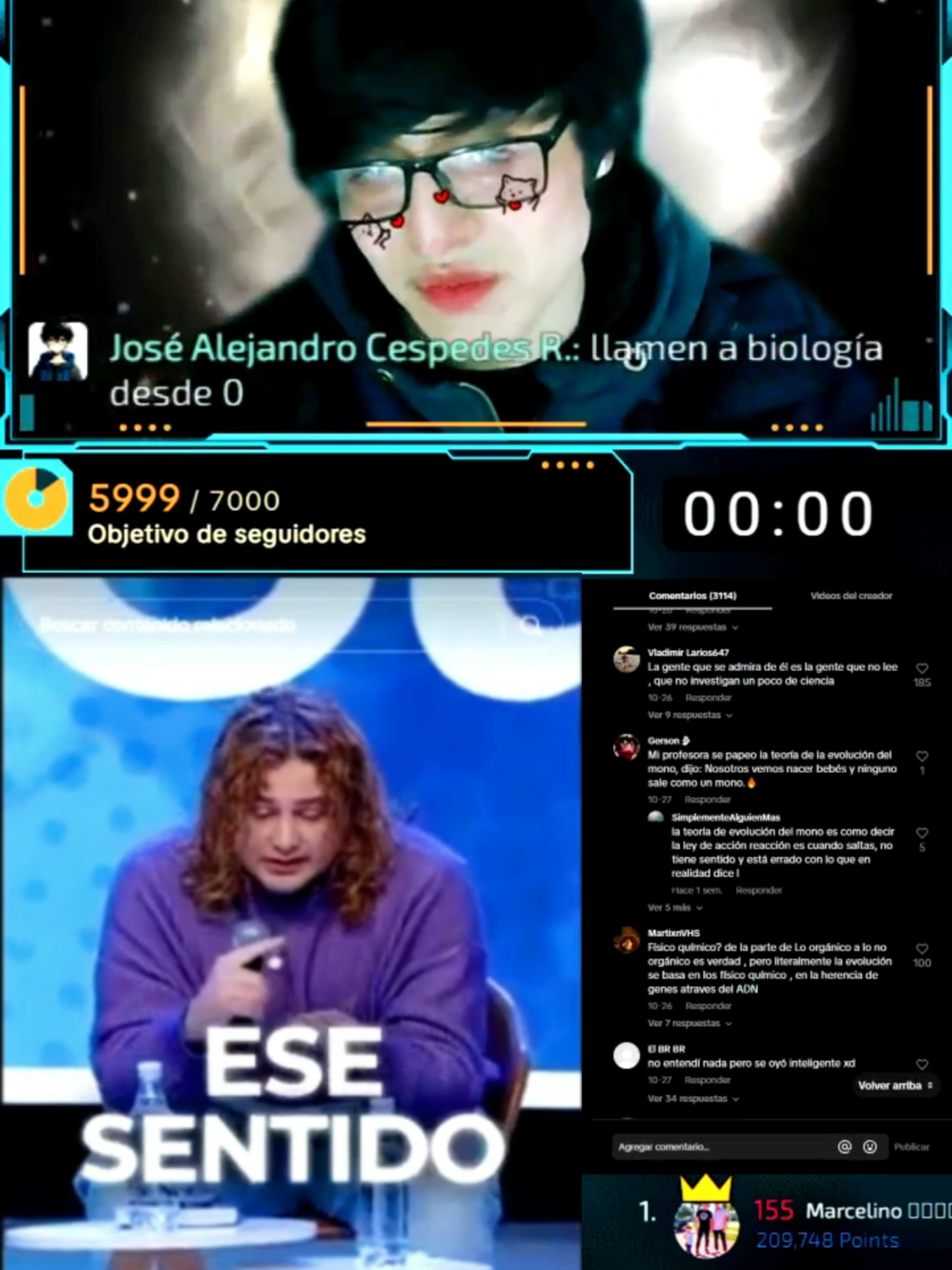 Reth defiende la evolución de Rigoberto #Rigoberto #Dios #religión #debate #reacción #moral #ética