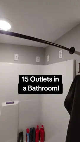 15 Outlets in a Bathroom!!