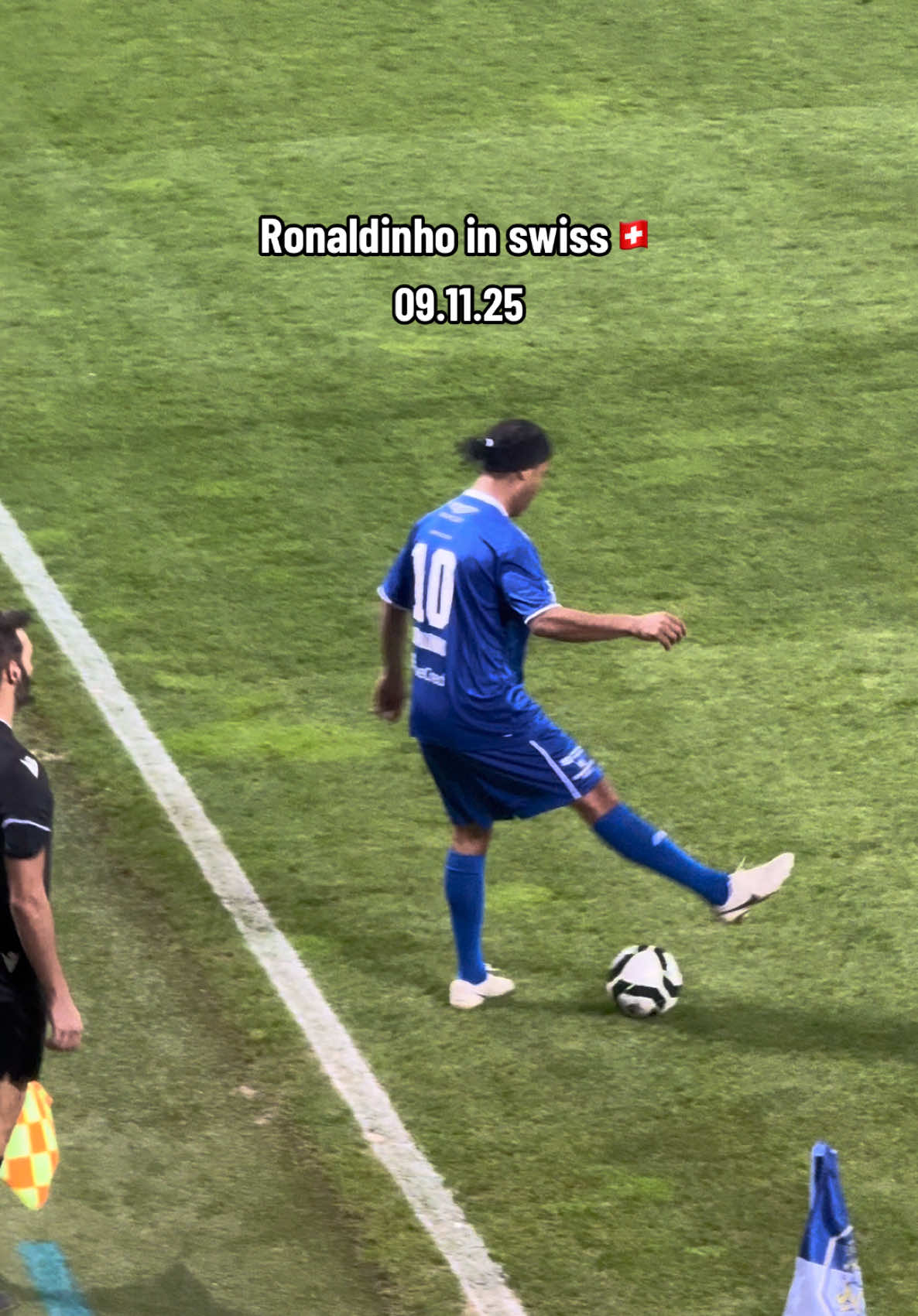 Ronaldinho in swiss 09.11.25 🤩 #ronaldinho #brasilvsswisslegends 