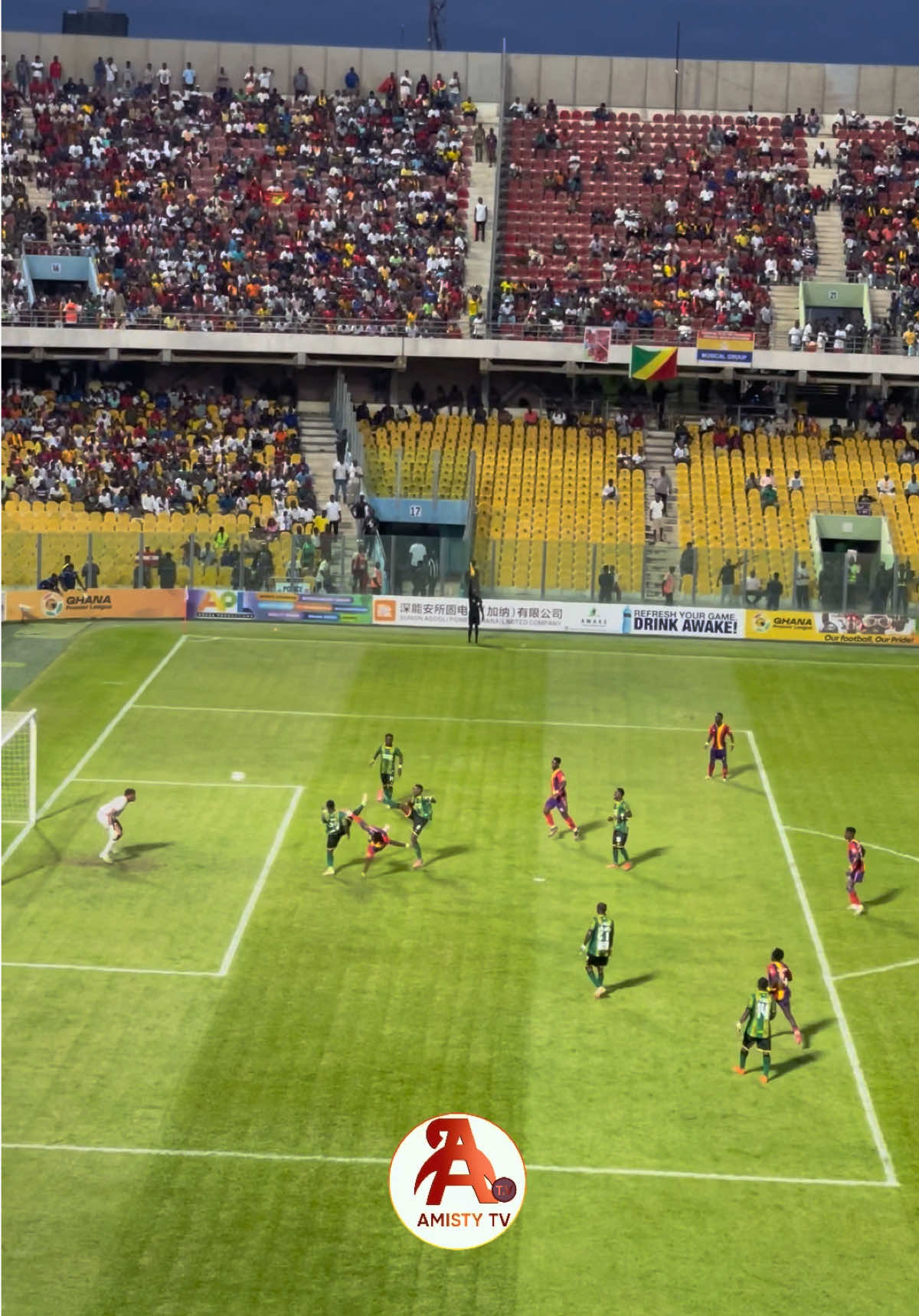 Live Updates: Watch this clear goal or offside on Super Clash! 🤯 Accra Hearts of Oak vs Kumasi Asante Kotoko — Ghana Premier League showdown pulls a massive crowd at the Accra Sports Stadium! 🏟️🔥⚽️ #amistytv #ghananews #johnabraham #ghananewstoday #johnmahama 